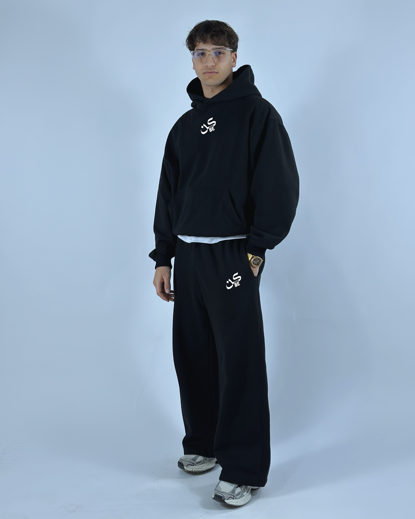 Premium Streetwear Tracksuit – اسود | Be