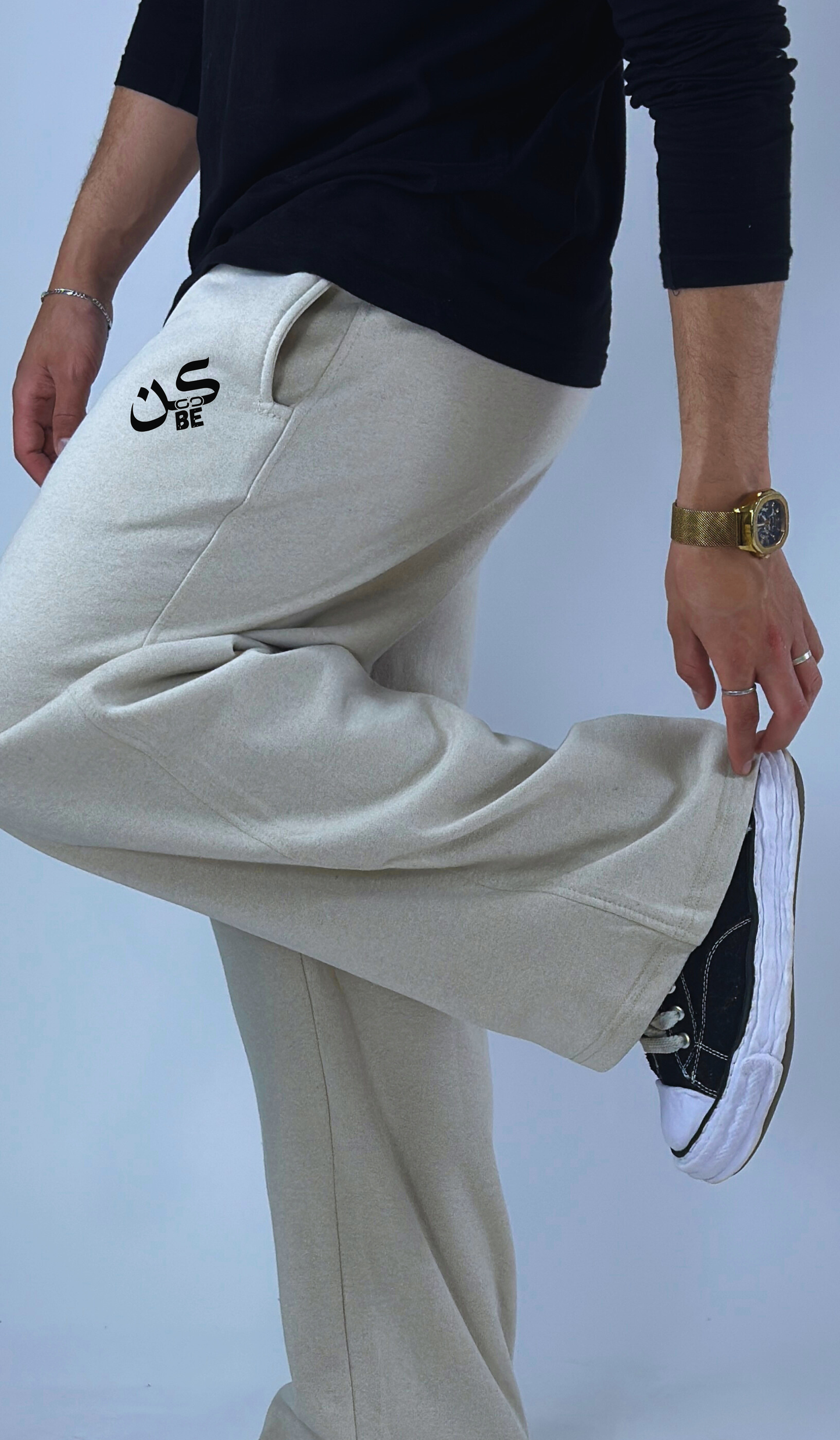 Baggy Joggers "Be" – Oversized Streetwear Cotton Pants