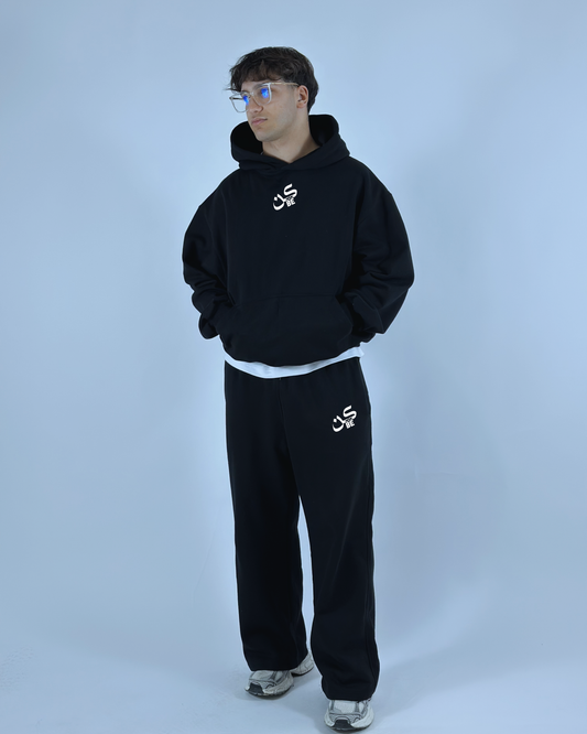 Premium Streetwear Tracksuit – اسود | Be