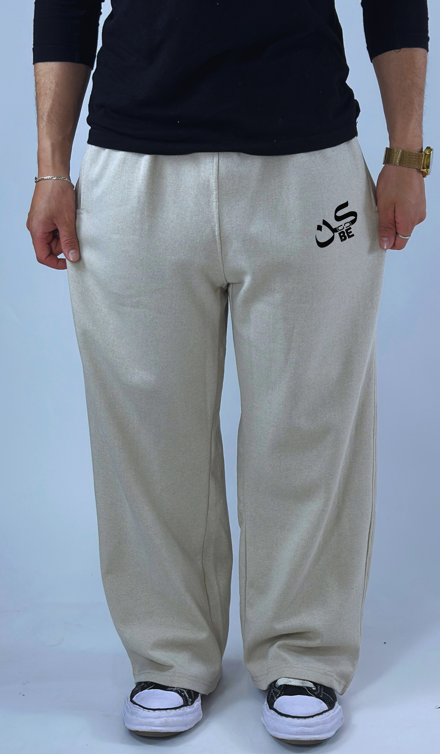 Baggy Joggers "Be" – Oversized Streetwear Cotton Pants