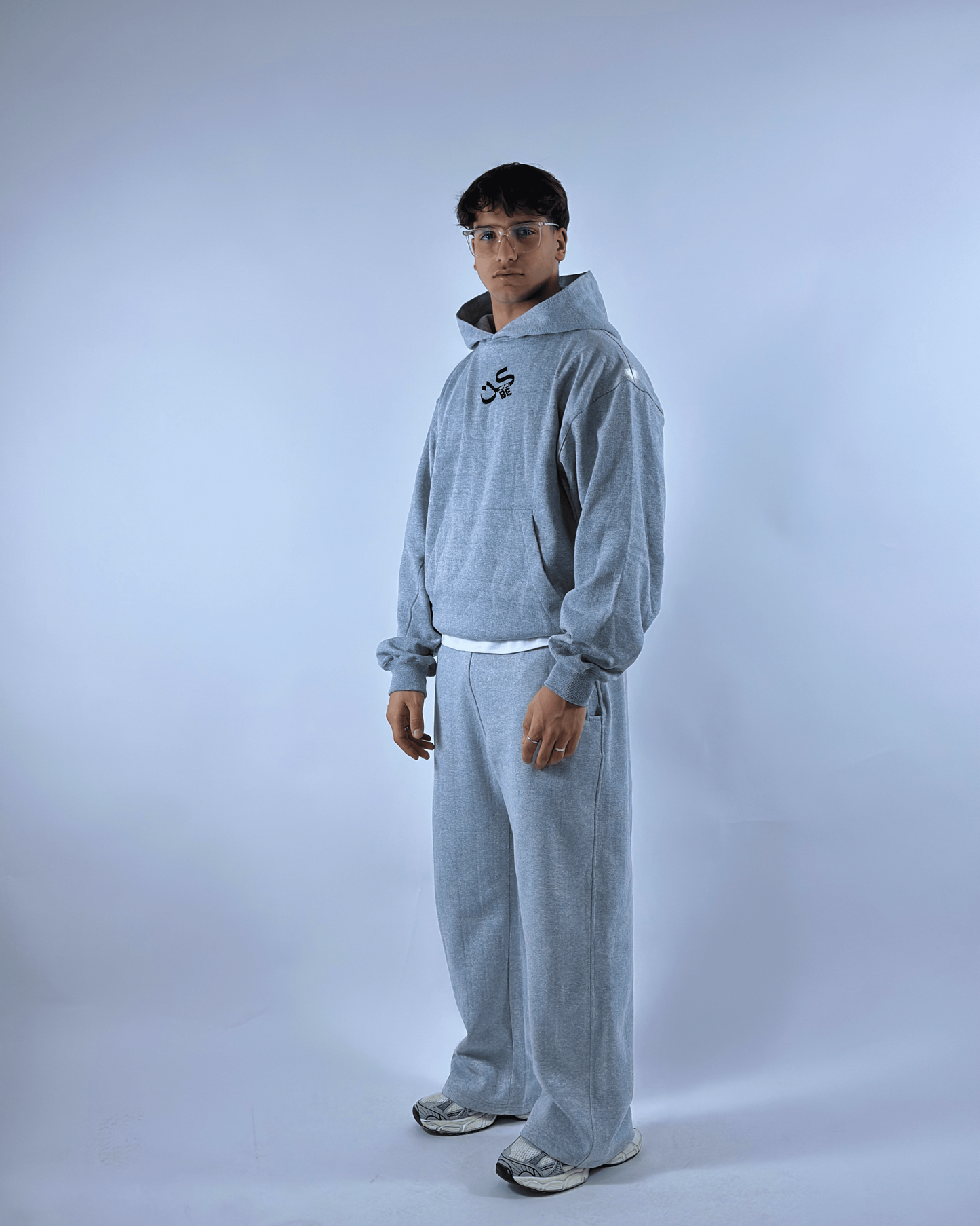 Premium Streetwear Tracksuit – رمادي | Be